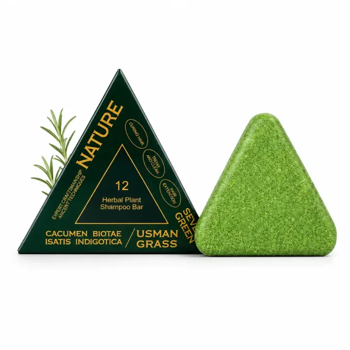 Nature 12 Herbs Shampoo Bar - Cacumen Biota, Usman Grass & Knotgrass