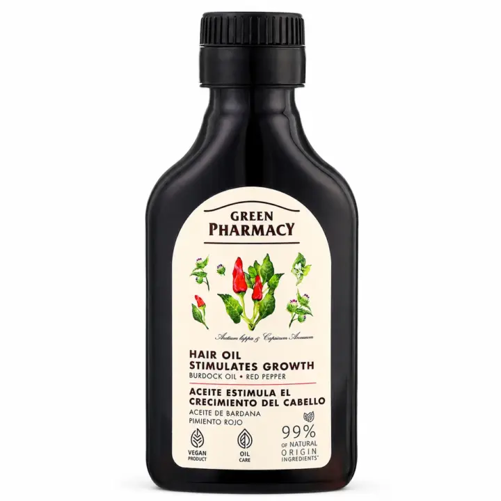 Green Pharmacy Hair Growth Oil - Burdock & Red Pepper - 100ml