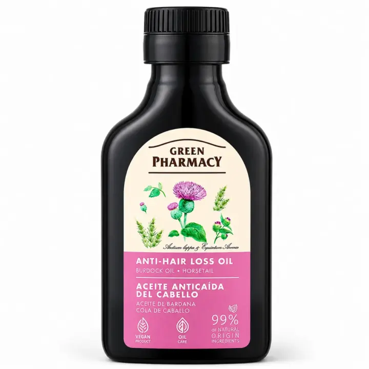 Green Pharmacy Anti-Hair Loss Oil - Burdock & Horsetail - 100ml