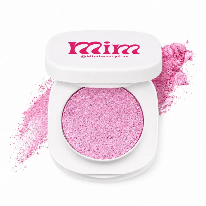 MIM Beauty Pressed Highlighter - Vibrant Pink Shimmer